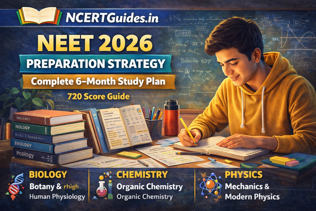 NEET 2026 Preparation Strategy: Complete 6-Month Study Plan for Beginners