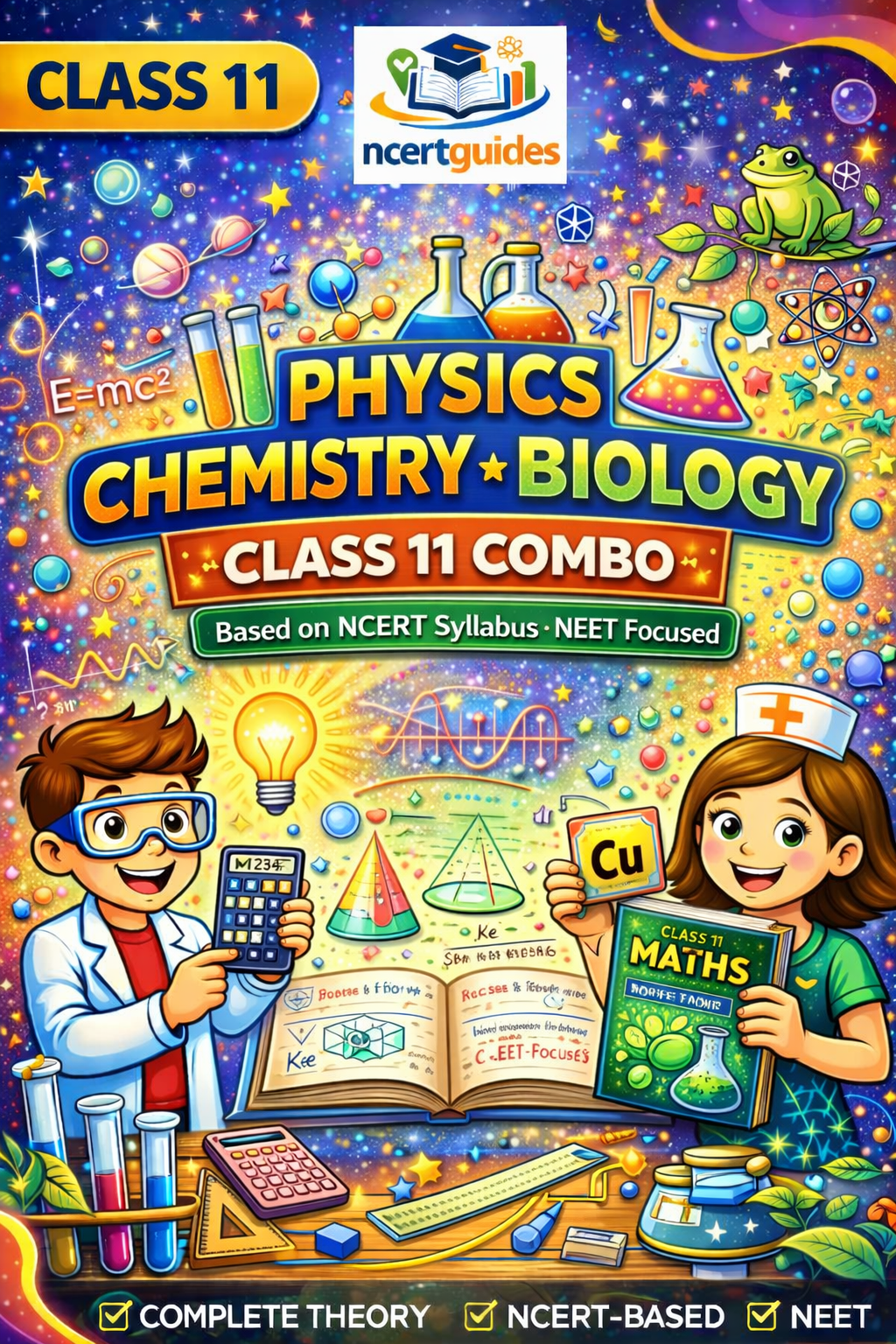 Class 11   (Biology + Physics + Chemistry)  Notes | Color Handwritten Notes PDF ||Ncert Guides