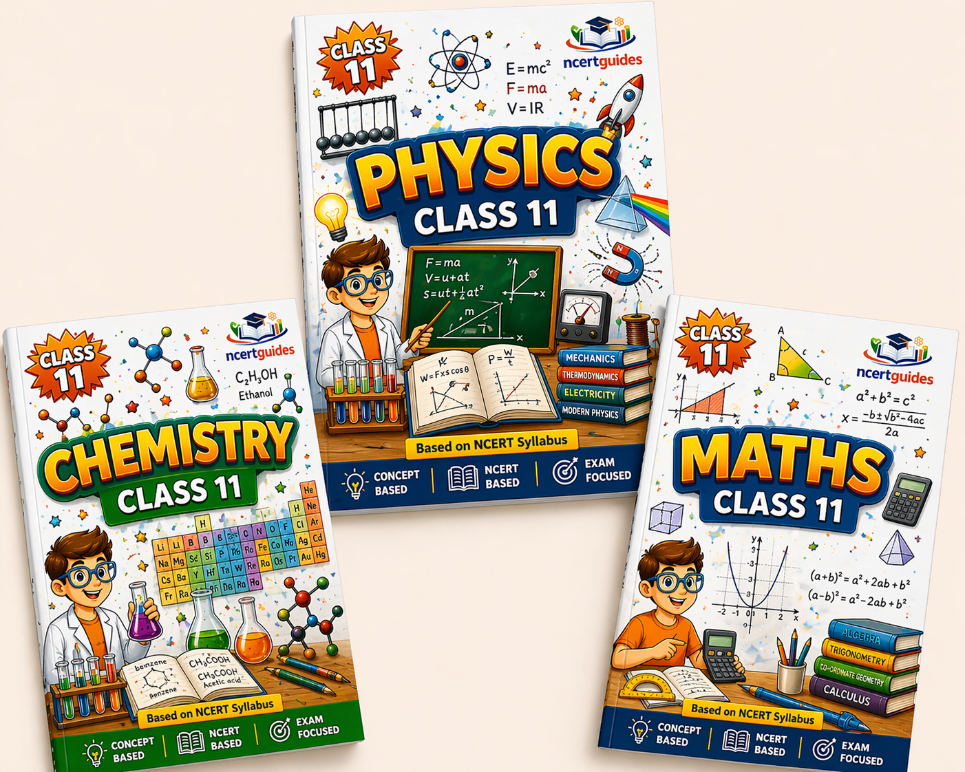 Class  11  (Math + Physics + Chemistry)  Notes | Color Handwritten Notes PDF