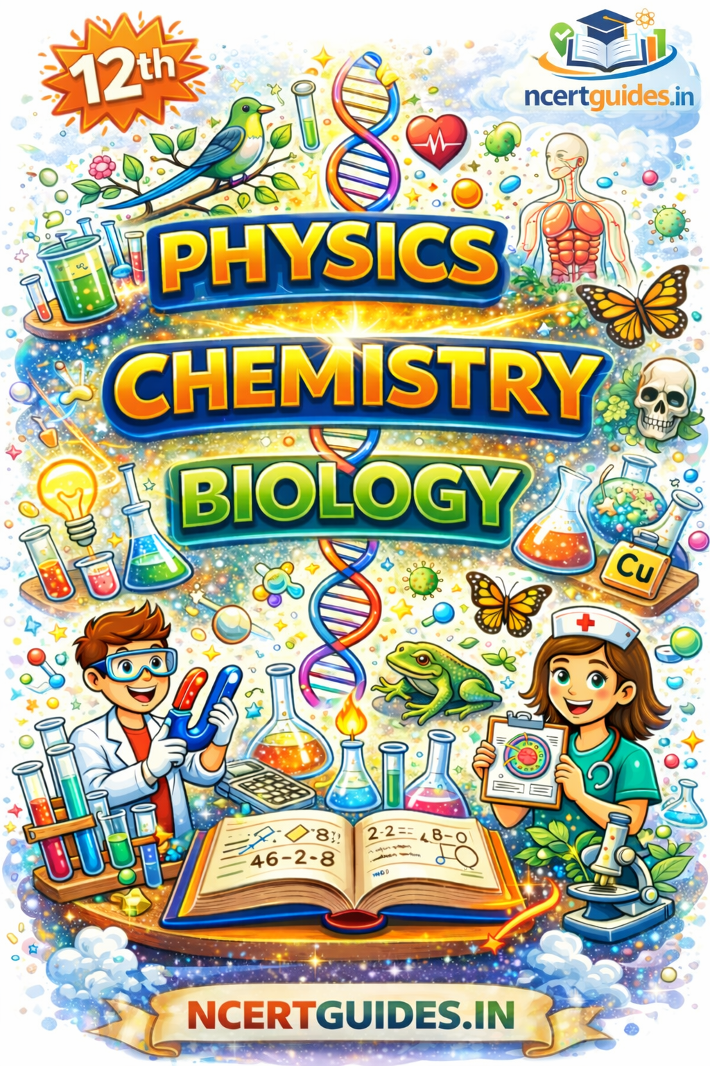 Class 11 + 12  (Biology + Physics + Chemistry)  Notes | Color Handwritten Notes PDF