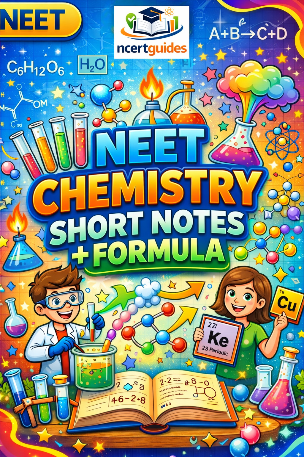 NEET Chemistry Handwritten Short Notes PDF | Formula Sheet | Physical, Organic & Inorganic | NCERT Based