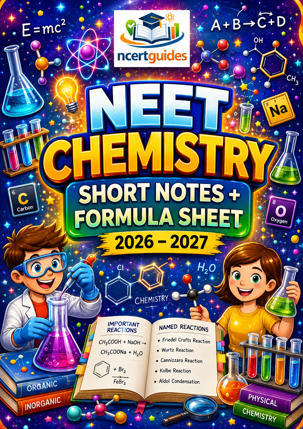 NEET Chemistry Handwritten Short Notes PDF | Formula Sheet | 2026 -2027