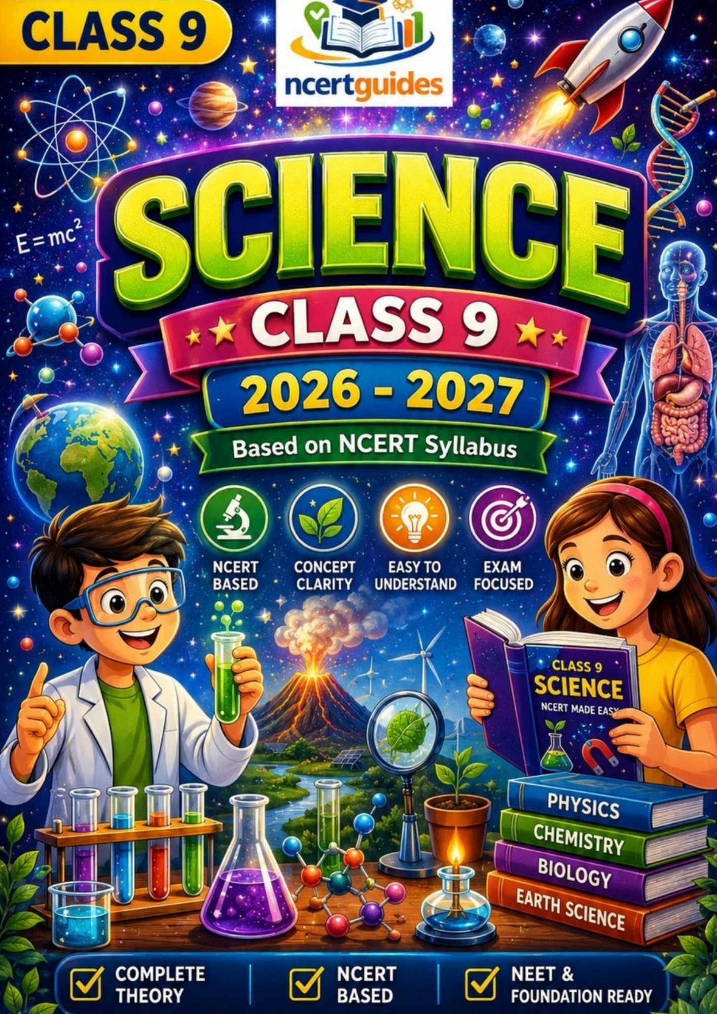 Class 9 Science Complete Handwritten Notes PDF | All 12 Chapters | Session 2026-27 | NCERTGuides.in