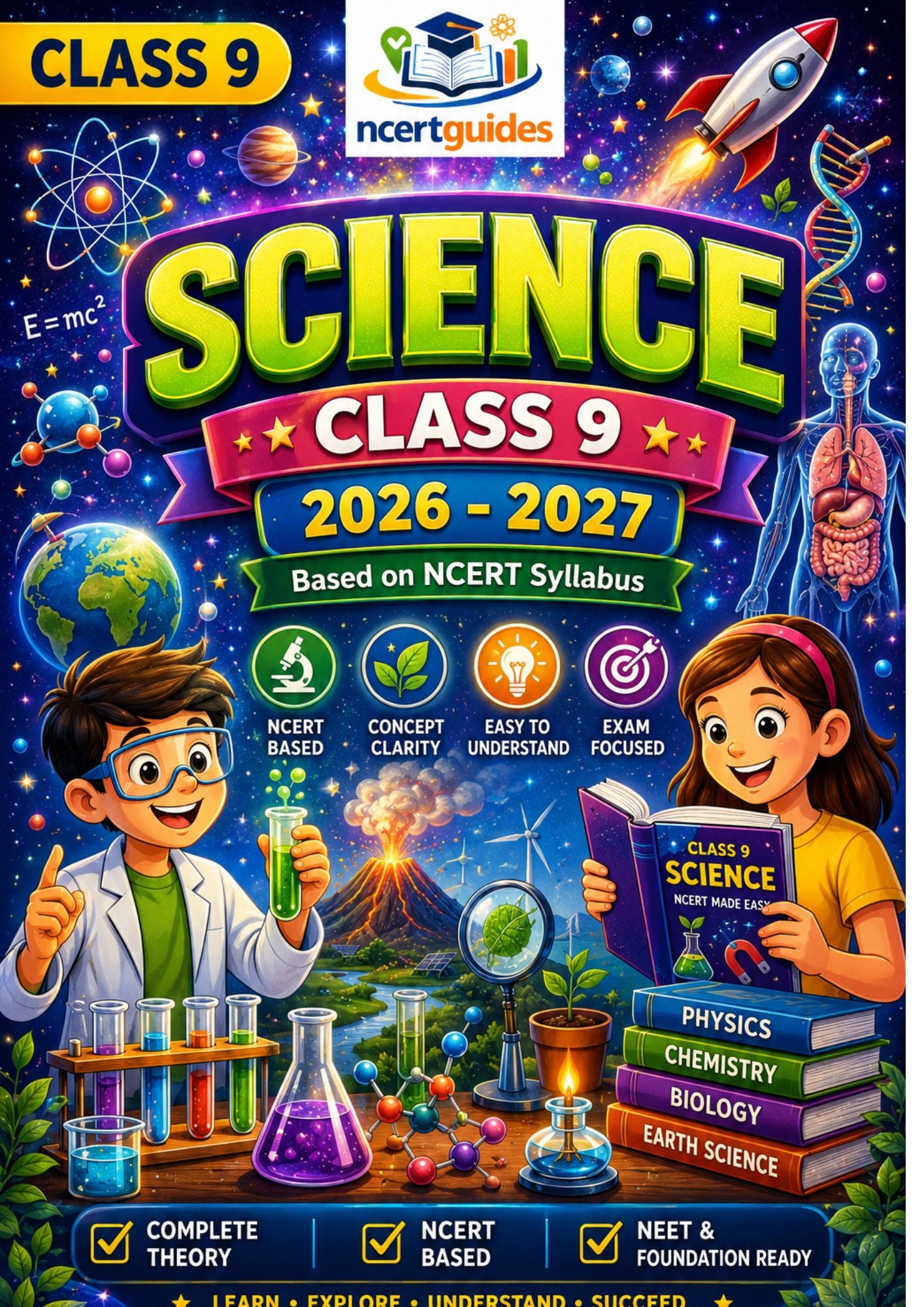 Class 9 Science Complete Handwritten Notes PDF | All 12 Chapters | Session 2026-27 | NCERTGuides.in