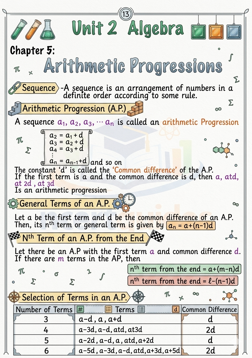 Maths class 10 Formula Sheet / Book / Topper's Notes / Mathematics Notes / 2026-2027 by NcertGuides.in