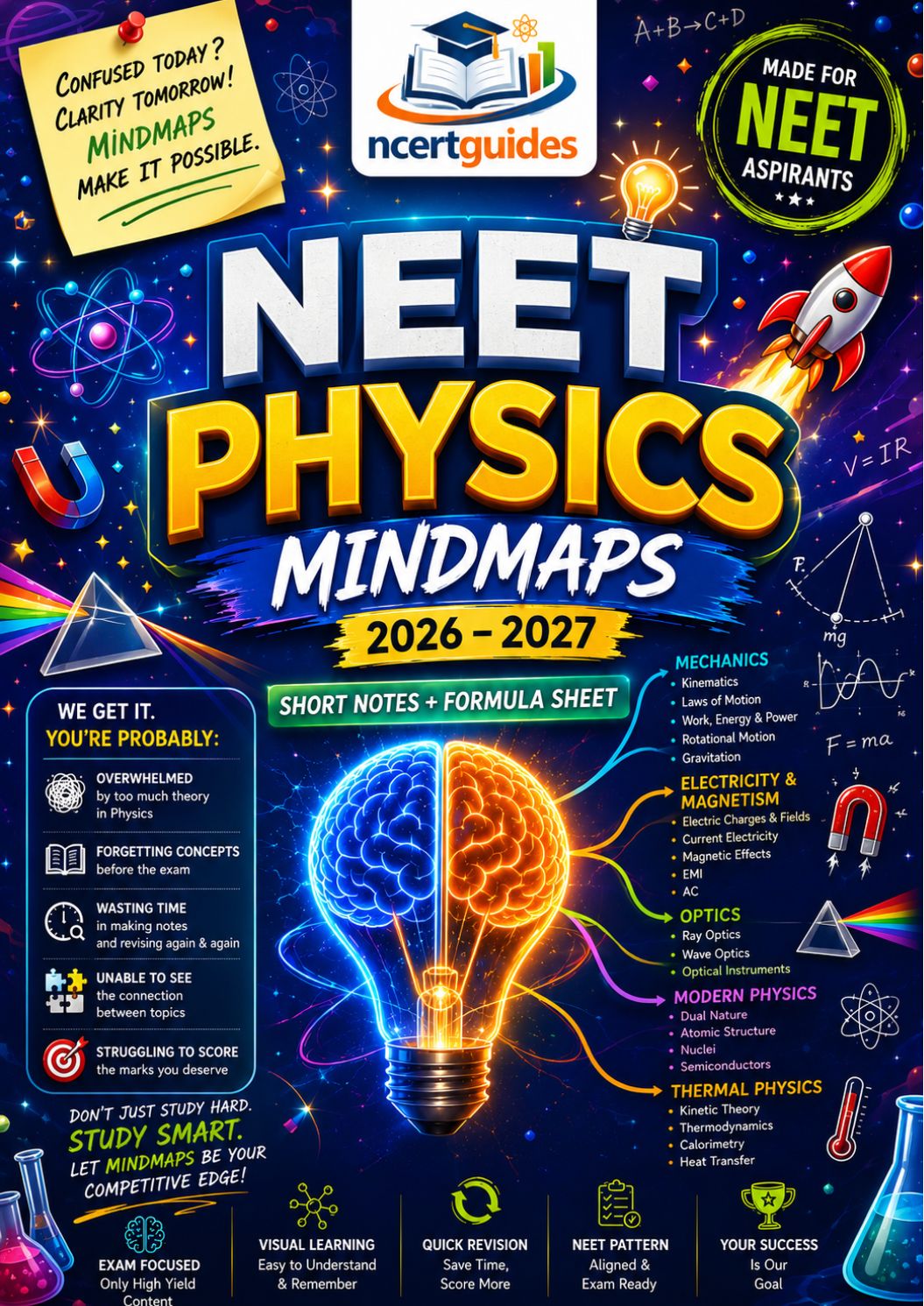 NEET Revision Study Material Combo 2026  | Mindmaps + MCQs + PYQs + Revision PDF