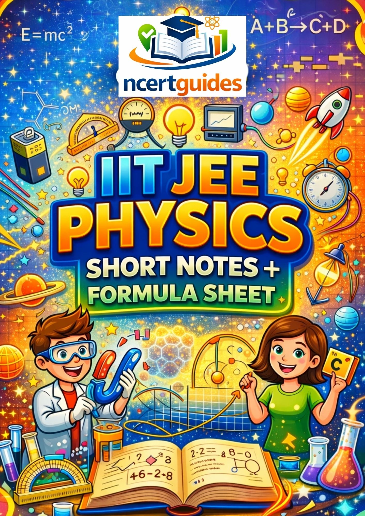 IIT JEE Physics Master Notes +  Formula Sheet (Digital PDF)