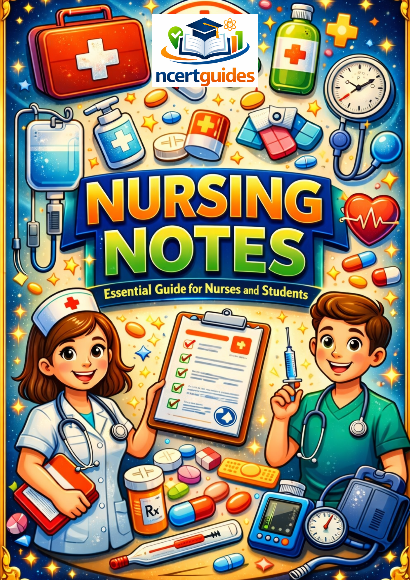 All-in-One Nursing Exam Guide – Smart Visual Notes for ANM, GNM & BSc Nursing